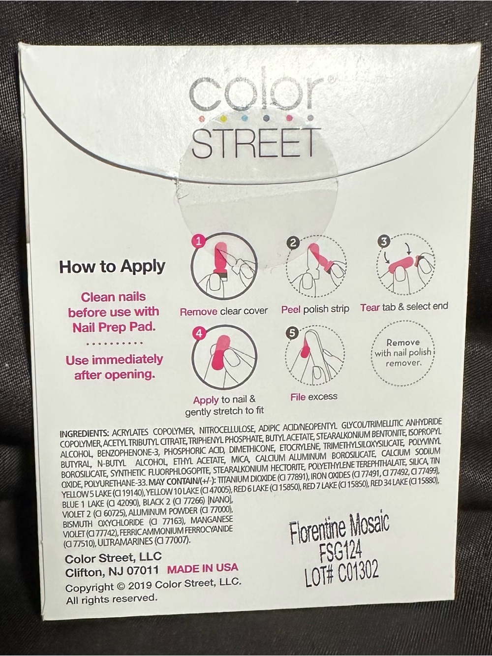 COLORSTREET “FLORENTINE MOSAIC” 100% NAIL POLISH STRIPS - BRAND NEW SEALED! - Picture 14 of 15